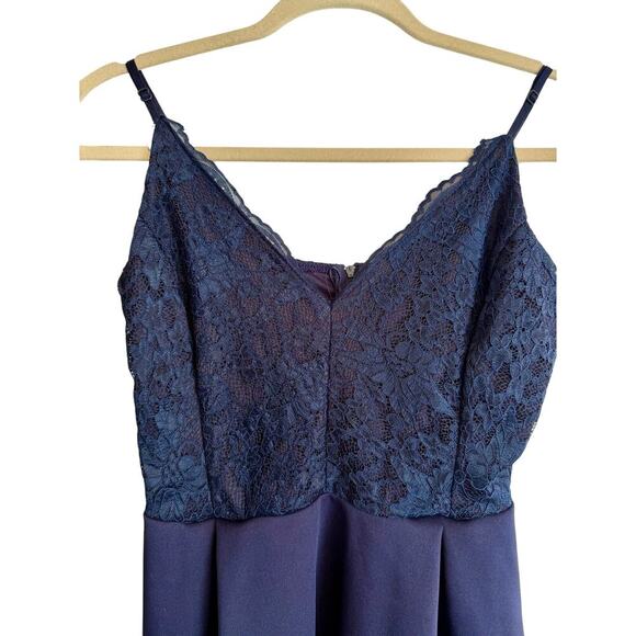 Charlotte Russe Y2K Navy Lace Skater Dress NWT Large - Picture 3 of 6